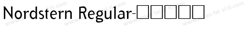 Nordstern Regular字体转换